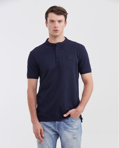 Camiseta Polo Slim Fit Cuello Nerú para Hombre