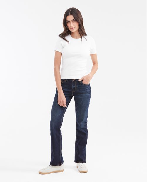 Jean Low Rise Boot Cut Azul Ultra Oscuro para Mujer
