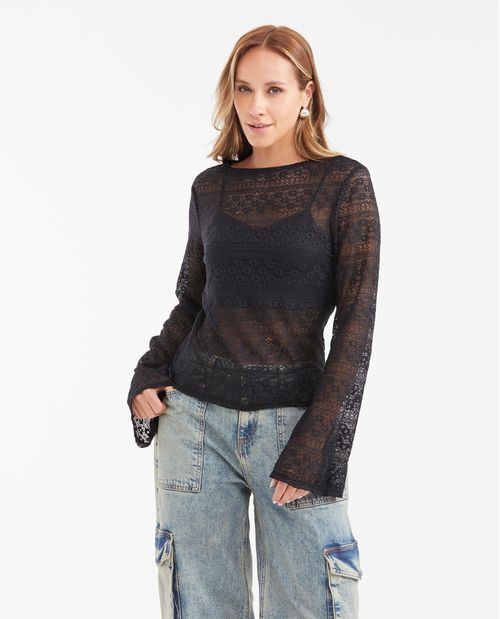 Camisa en Encaje para Mujer