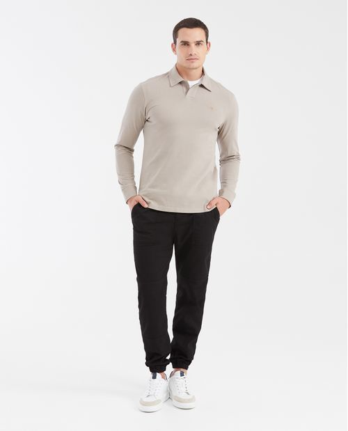 Camiseta Polo Classic Fit en Jersey Pesado para Hombre