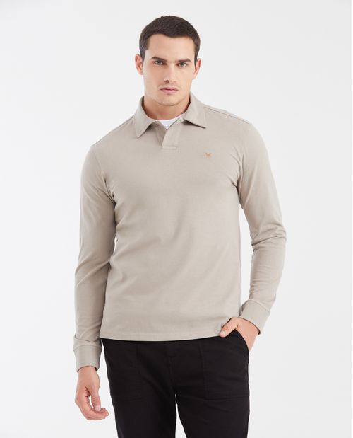 Camiseta Polo Classic Fit en Jersey Pesado para Hombre