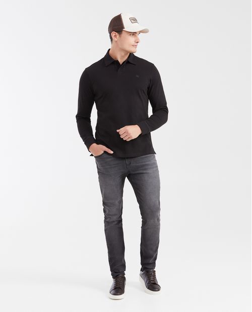 Camiseta Polo Classic Fit en Jersey Pesado para Hombre