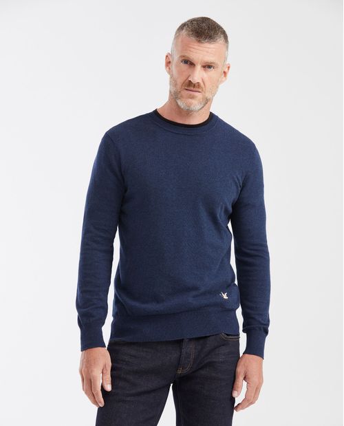Suéter Tejido con Cuello Redondo para Hombre