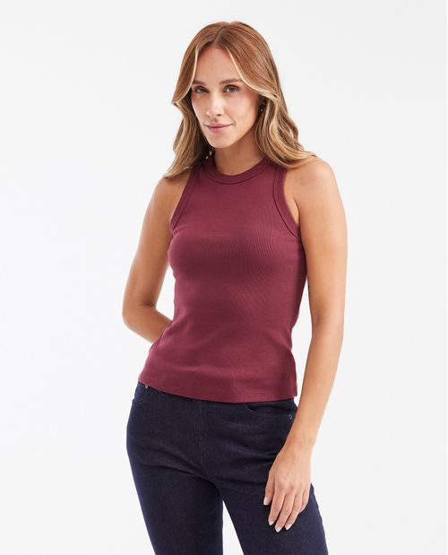 Camiseta Básica Tipo Tank Top para Mujer