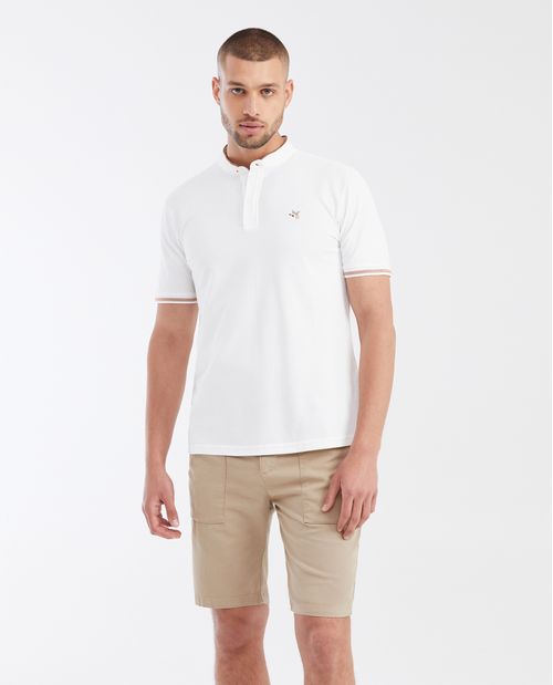 Camiseta Polo Slim Fit Cuello Nerú para Hombre