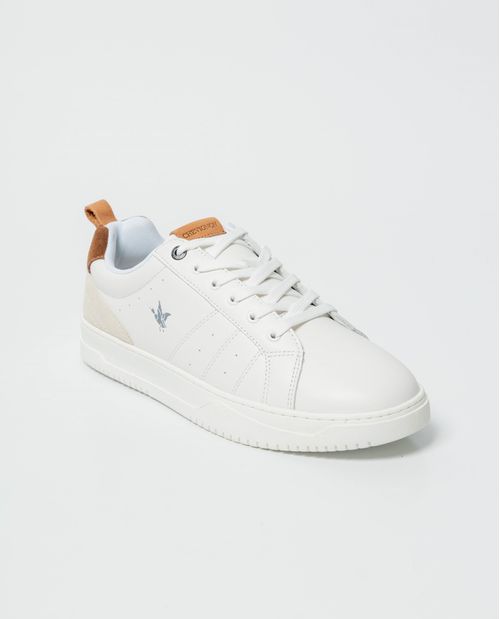 Zapato masculino de tenis en piel.