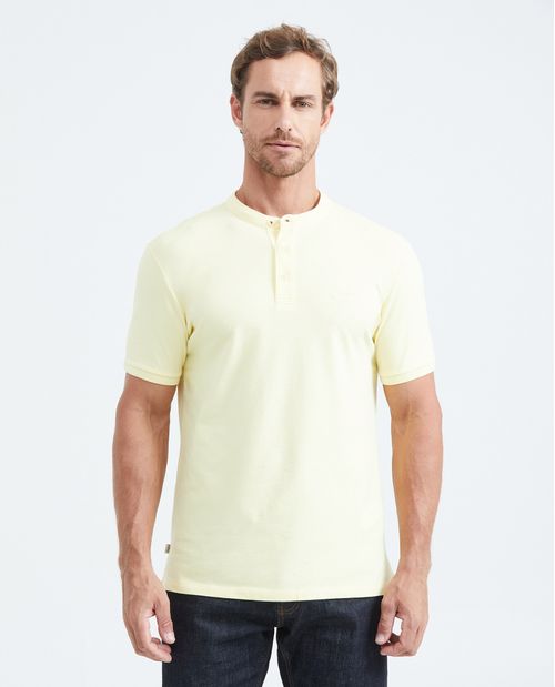Camiseta Polo Slim Fit Cuello Nerú para Hombre