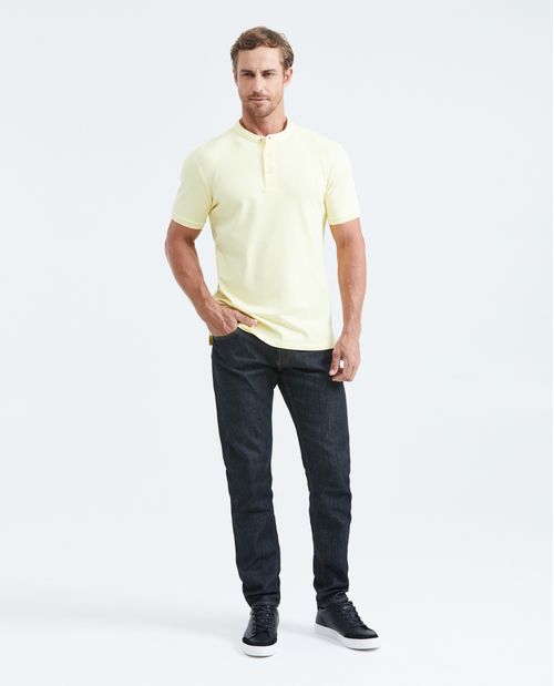 Camiseta Polo Slim Fit Cuello Nerú para Hombre