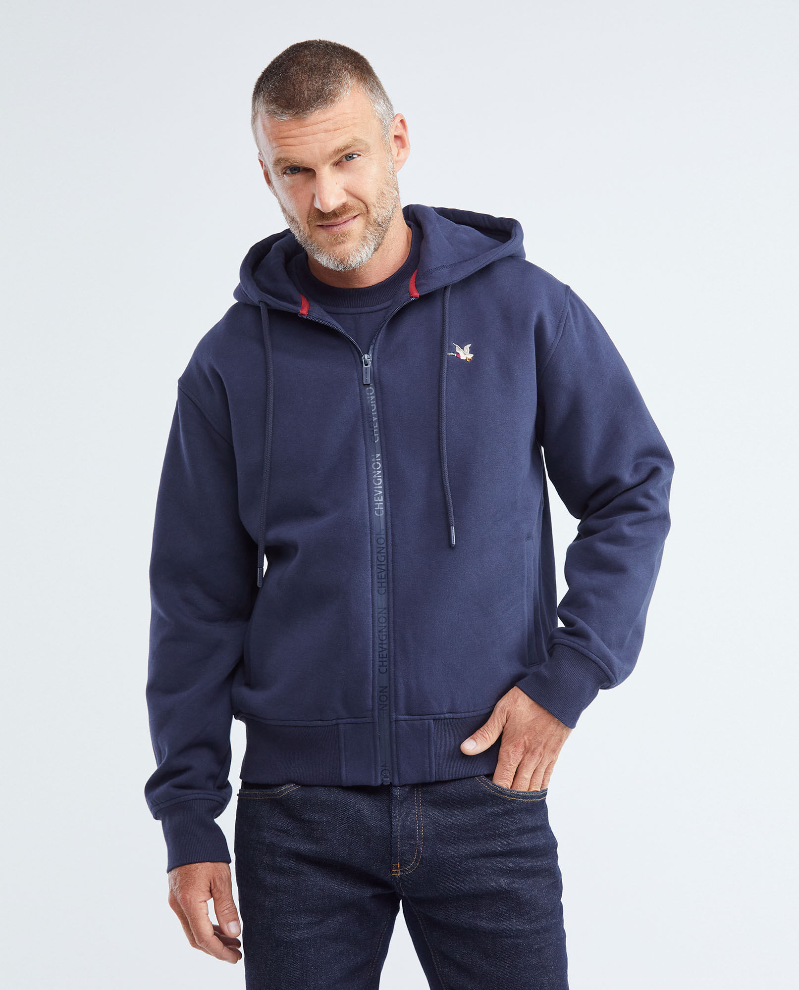 Capucha Chompa Larga Hombre Buzos Chompas Chevignon