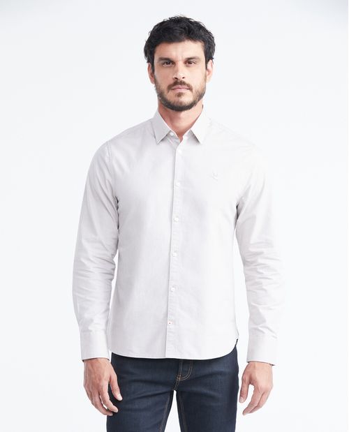 Camisa Manga Larga Algodón Masculina