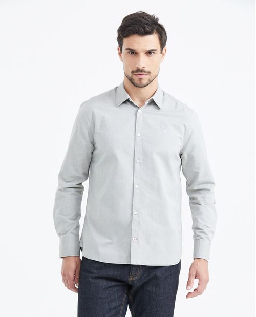 Camisa Manga Larga Algodón Masculina