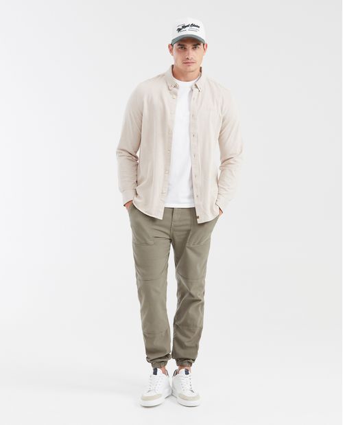 Camiseta Básica Slim fit Cuello Redondo en Algodón para Hombre