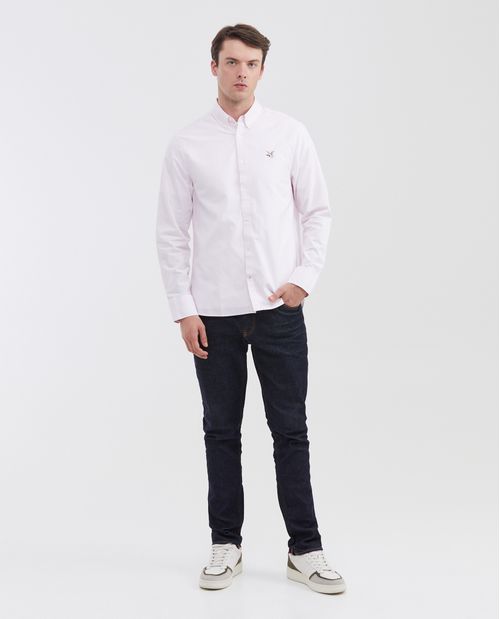 Camisa Manga Larga de Algodón para Hombre