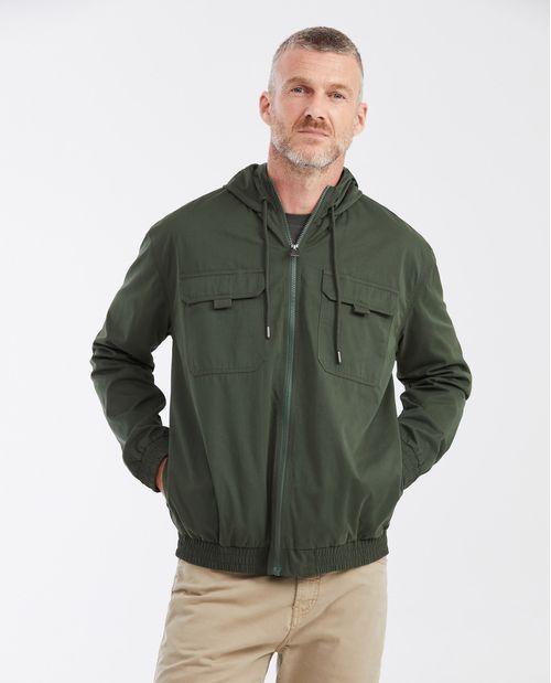 Chaqueta Rompevientos con Capucha para Hombre