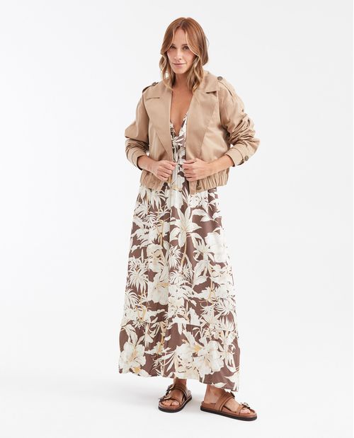 Vestido Largo con Estampado Maxi Print para Mujer