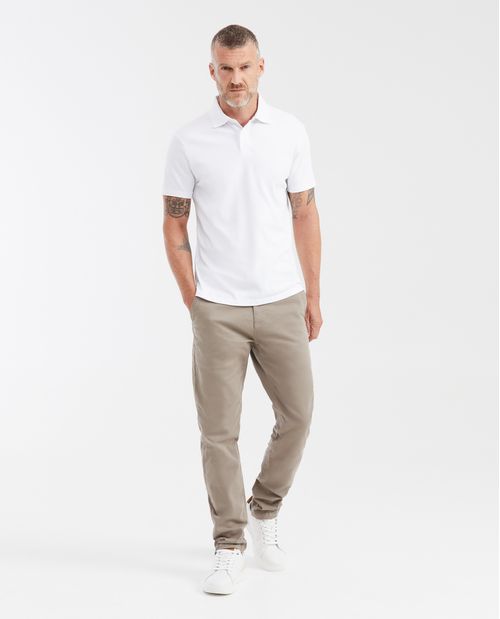 Camiseta Polo Slim Fit Manga con Ruedo Tradicional para Hombre