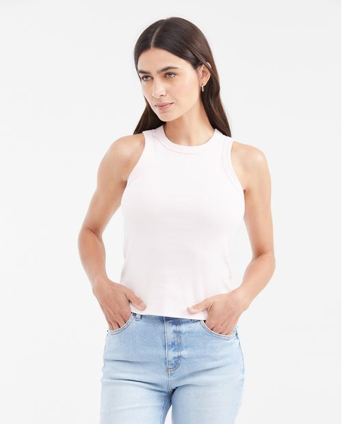 Camiseta Básica Tipo Tank Top para Mujer
