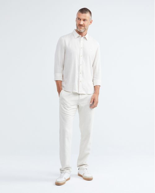 Camisa en Rayón y Lino