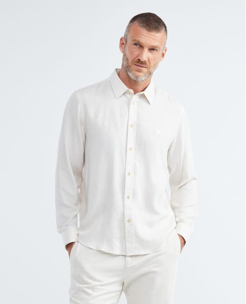 Camisa en Rayón y Lino