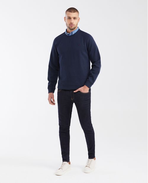 Buzo cerrado con Aplique Bordado para Hombre