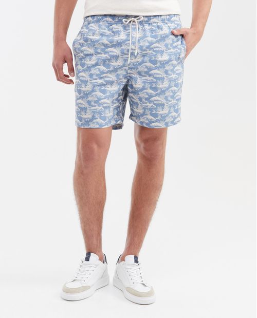 Pantaloneta de Playa Estampada para Hombre