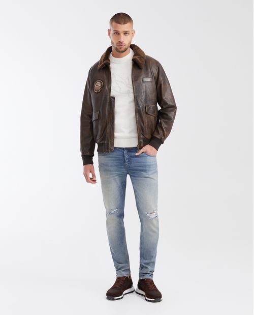 Chaqueta de Hombre en Cuero