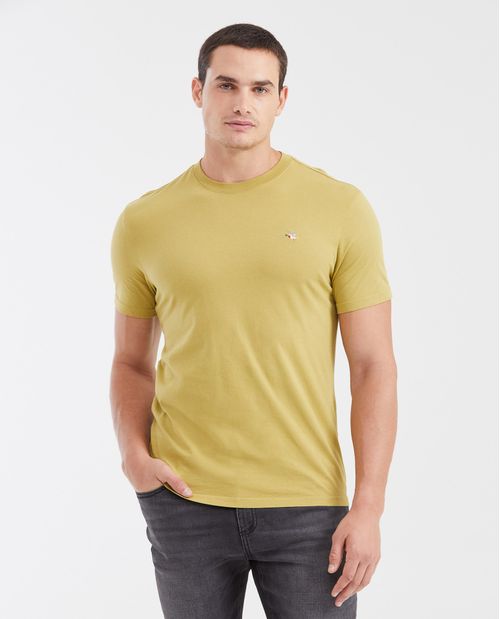 Camiseta Básica Slim fit Cuello Redondo en Algodón para Hombre
