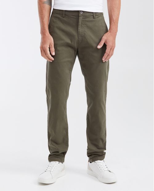 Pantalón Tipo Chino Regular Fit Boot Cut para Hombre