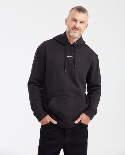 Buzo cerrado con Capucha y Mini Estampado para Hombre