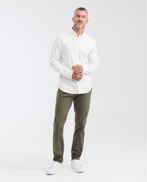 Pantalón Tipo Chino Regular Fit Boot Cut para Hombre