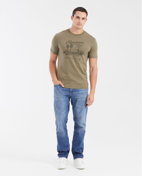 Camiseta Slim Fit Estampada para Hombre