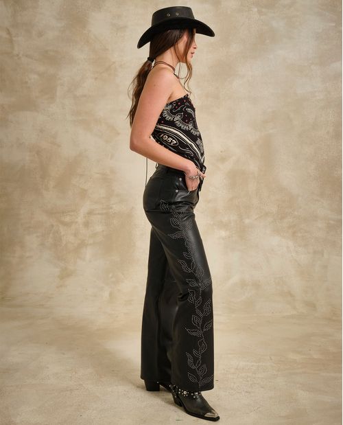 Pantalón Tiro Alto Bota Recta para Mujer