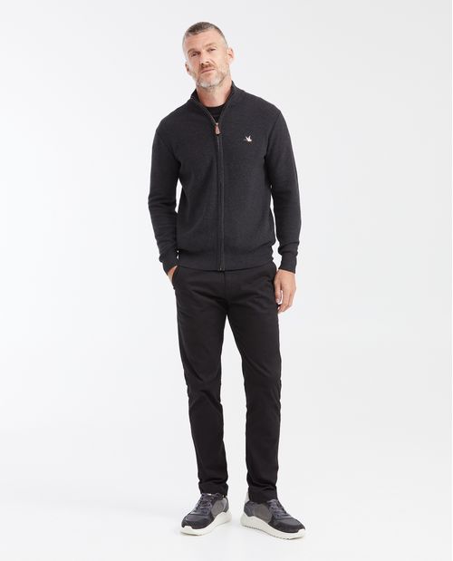 Chaqueta Tejida con Cuello Nerú para Hombre