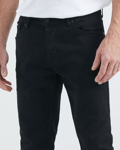 Jean de Hombre Super Slim Fit, Rider, Bota Super Slim - Negro Mate