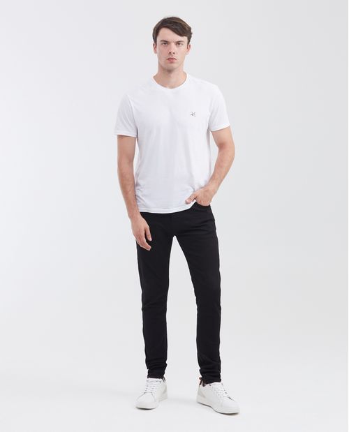 Jean de Hombre Super Slim Fit, Rider, Bota Super Slim - Negro Mate