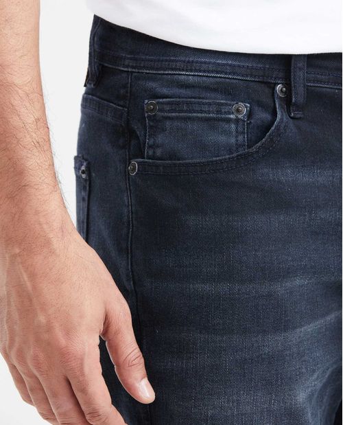 Jean Súper Slim Fit Tiro Bajo Bota Super Slim Azul Ultra Oscuro para Hombre