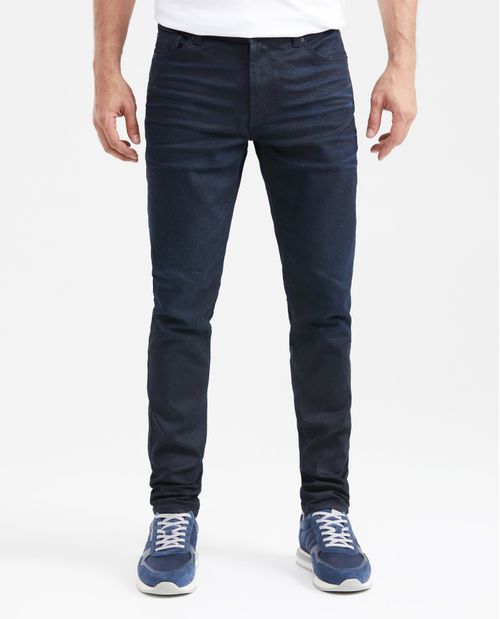 Jean Súper Slim Fit Tiro Bajo Bota Super Slim Azul Ultra Oscuro para Hombre