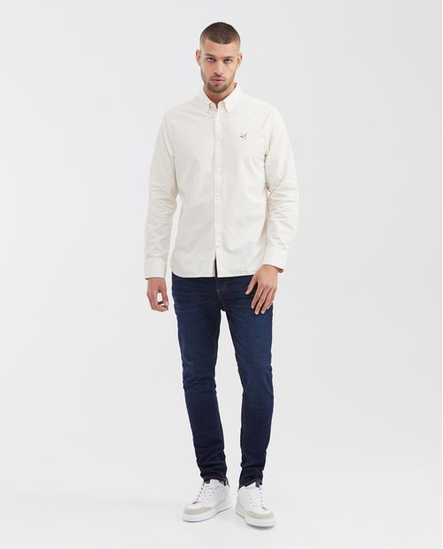 Jean Súper Slim Fit Tiro Bajo Bota Super Slim Azul Ultra Oscuro para Hombre
