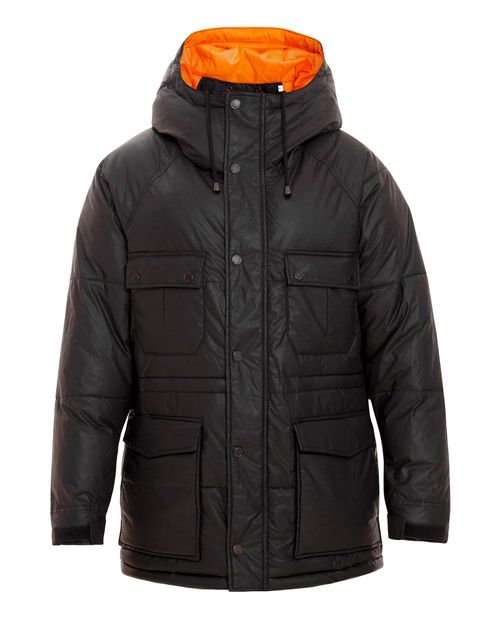 Chaqueta de Hombre, Acolchada Tipo Parka - Tejido Impermeable