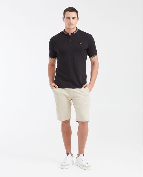 Camiseta Polo Slim Fit Cuello Nerú para Hombre