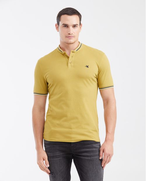 Camiseta Polo Slim Fit Cuello Nerú para Hombre