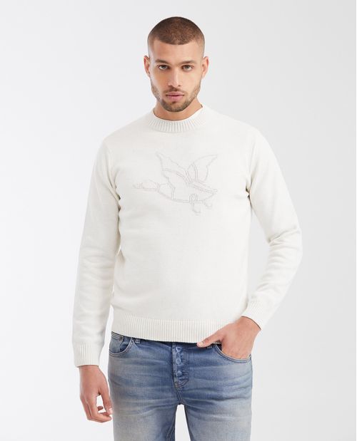 Suéter Tejido con Cuello Redondo para Hombre