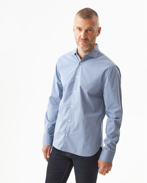 Camisa Dobby Manga Larga para Hombre