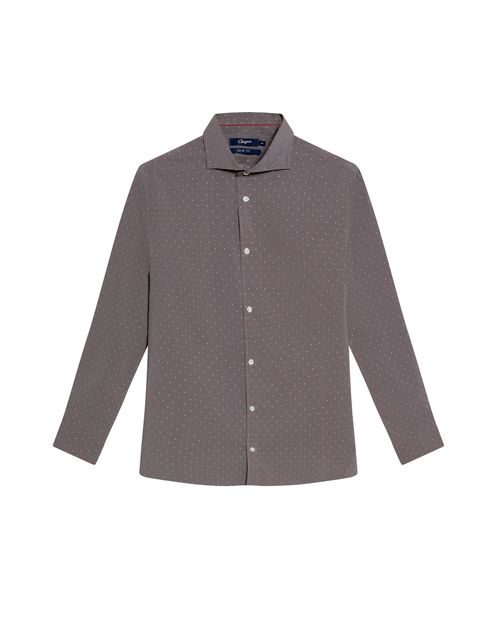 Camisa Dobby Manga Larga para Hombre