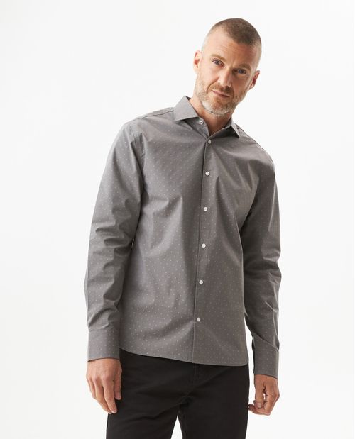Camisa Dobby Manga Larga para Hombre