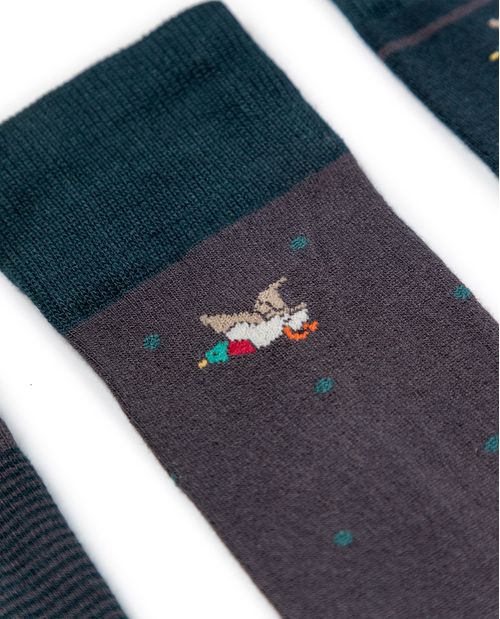 Tripack de Medias Altas para Hombre