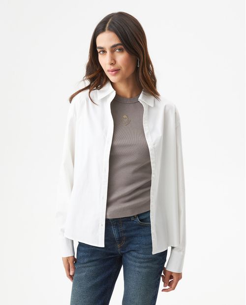 Camisa Silueta Recta para Mujer