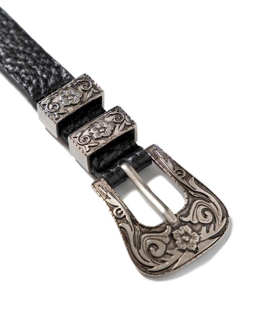 Cinturón Delgado en Cuero para Mujer