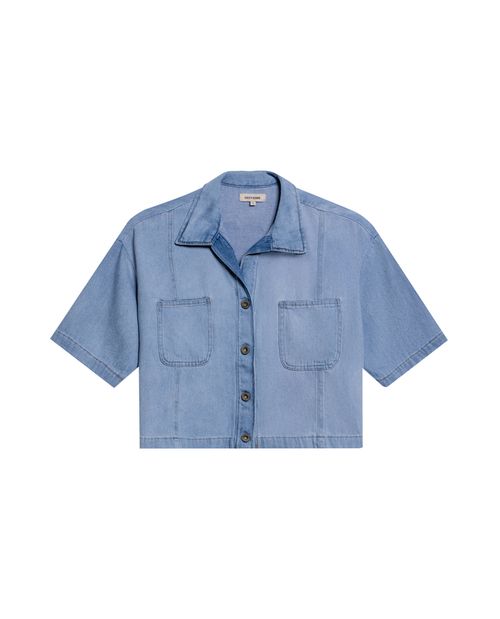 Camisa Denim Silueta Amplia para Mujer