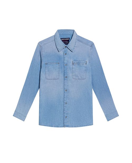 Camisa Manga Larga en Denim para Hombre